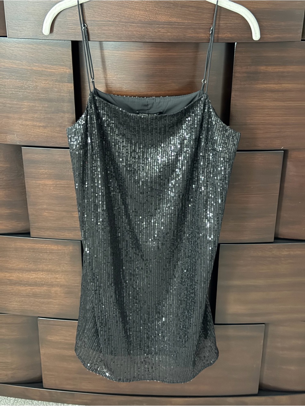 Banana Republic Black Sequin Camisole Tank